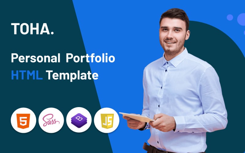 toha personal portfolio html template original