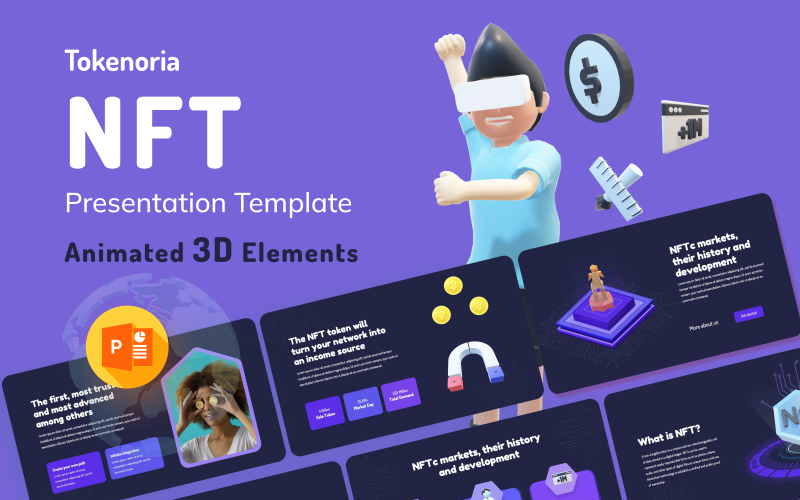 tokenoria nft powerpoint presentation templates original