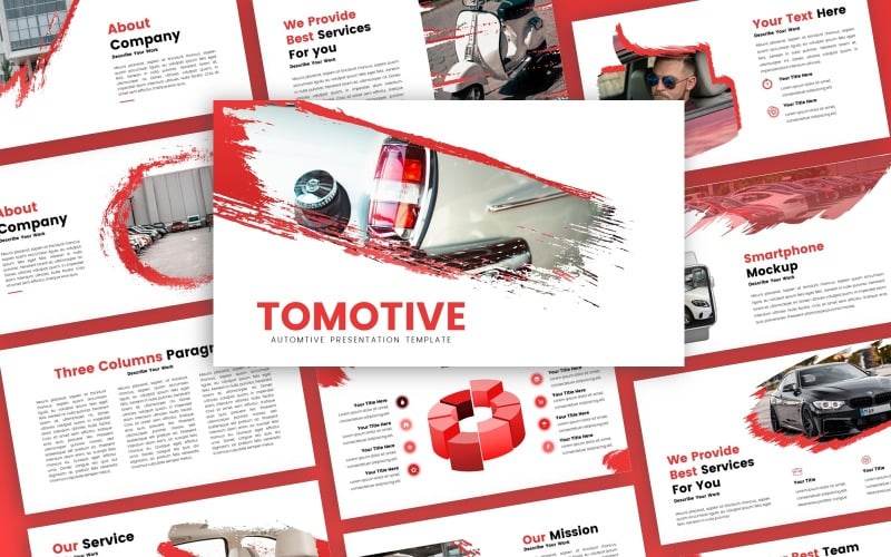 tomotive automotive presentation powerpoint template original