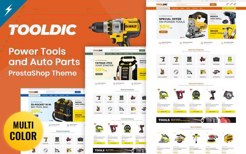 tooldic tools and auto parts prestashop theme original