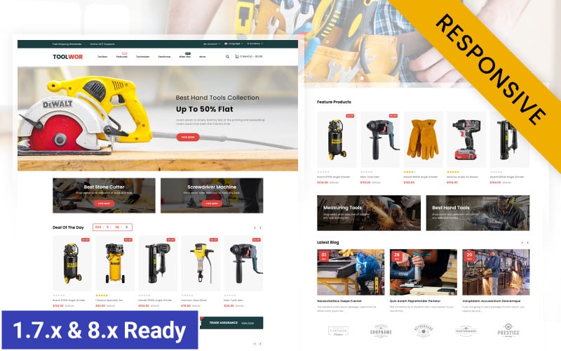toolwar hand tools store prestashop responsive theme original
