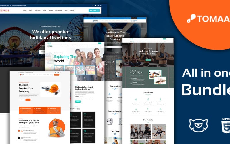 toomar business multipurpose landing page bundle template original
