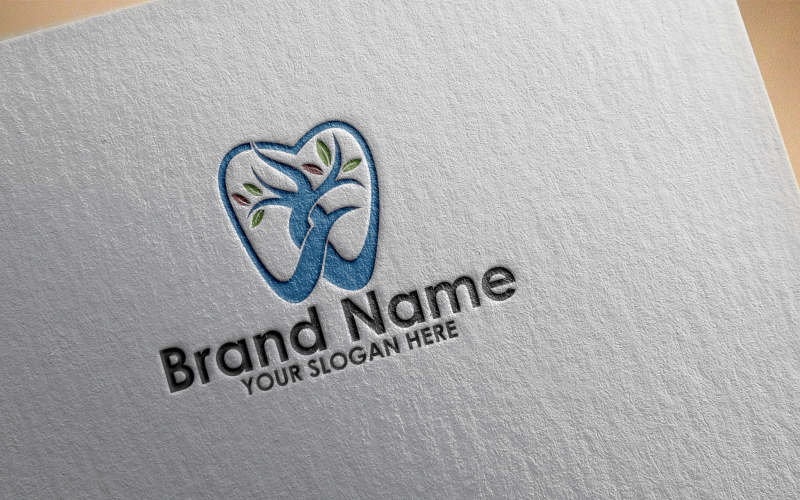 tooth tree logo template original