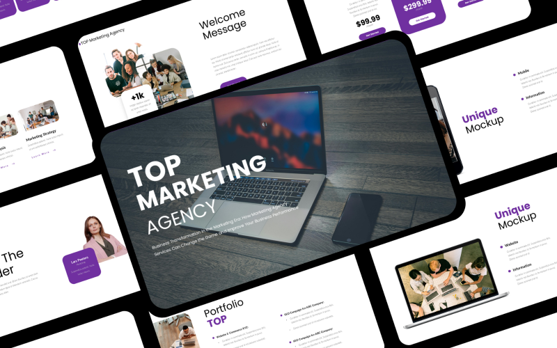 top marketing agency presentation original