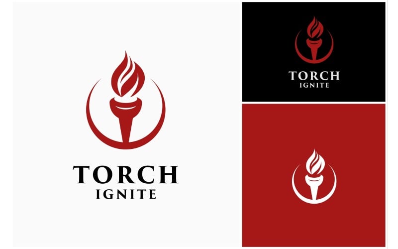 torch fire flame ignite burn logo original