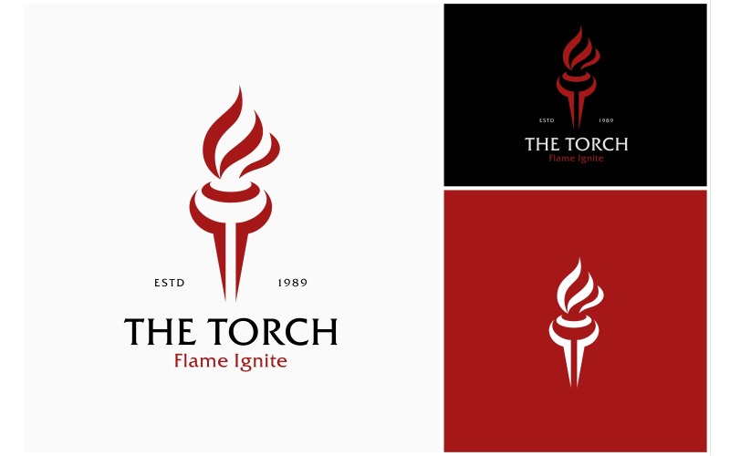 torch fire flame ignite logo original