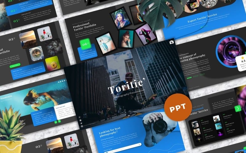 toritie photography powerpoint template original