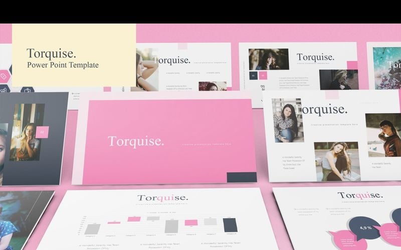 torquise powerpoint template original