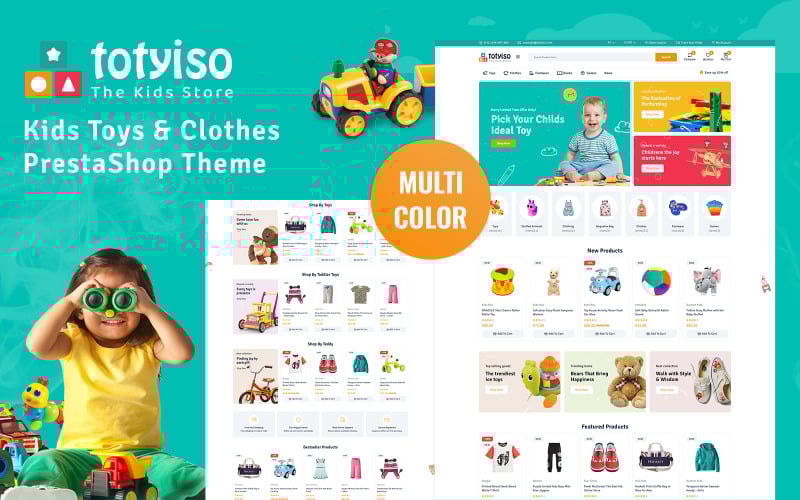 totyiso kids toys and clothes store prestashop theme original