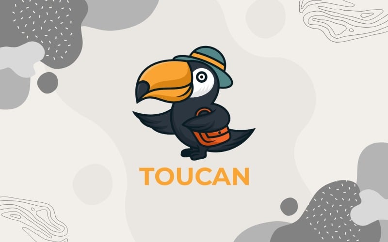 toucan bird logo design template original