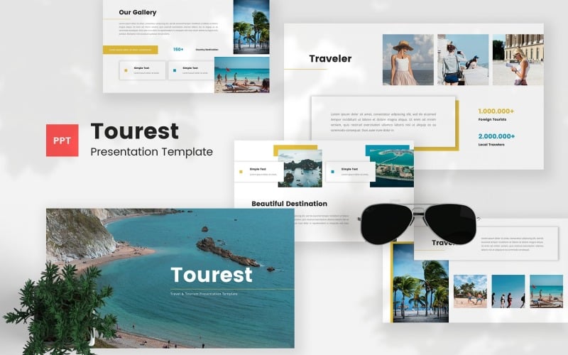 tourest travel amp tourism powerpoint template original