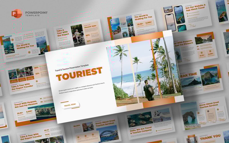 touriest travel amp tourism powerpoint template original