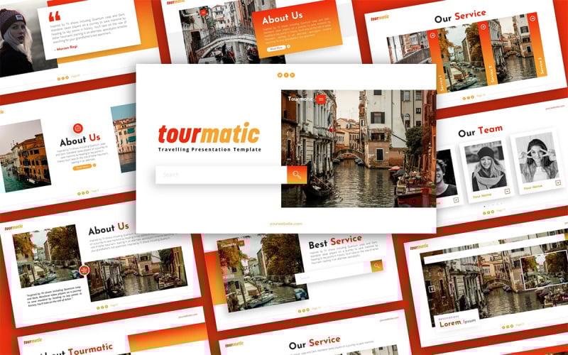 tourmatic travelling multipurpose powerpoint presentation template original