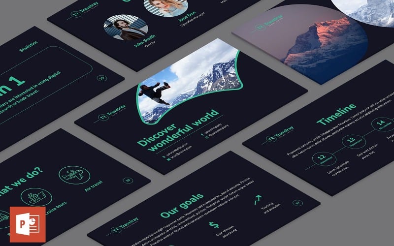 tours and travels presentation powerpoint template original