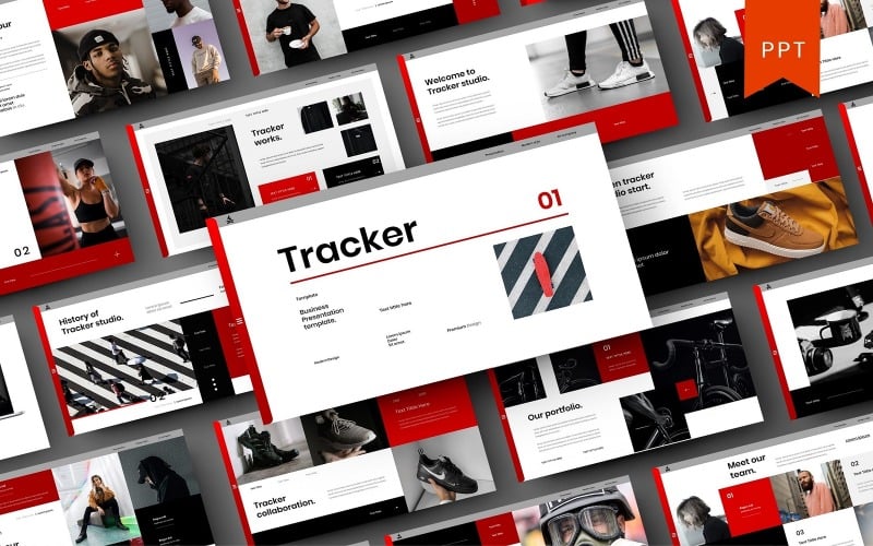 tracker business powerpoint template original