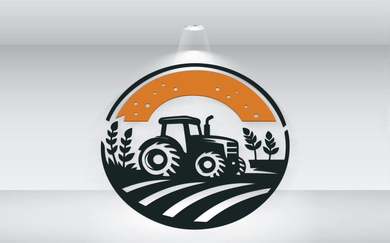 tractor agriculture logo template vector original