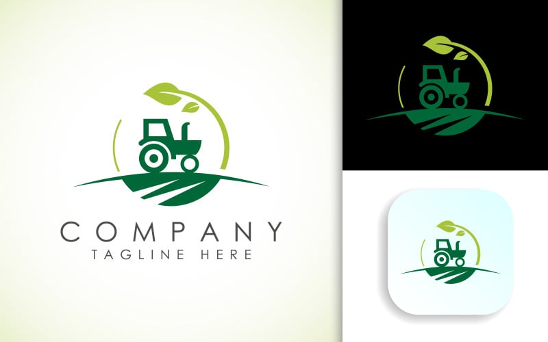 tractor logo suitable for agriculture industries original