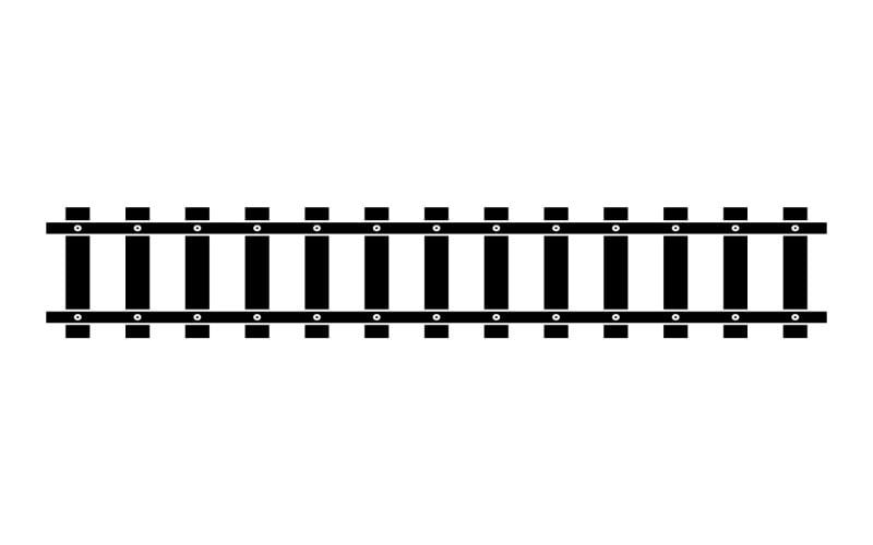 train tracks vector logo design v original