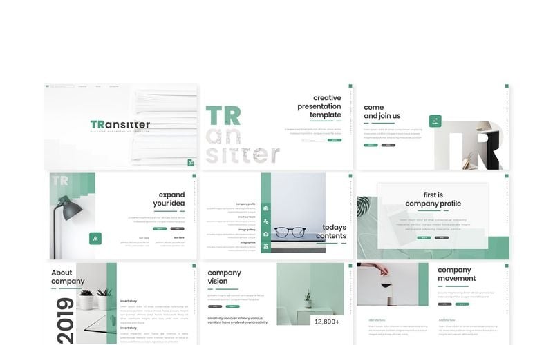 transitter powerpoint template original