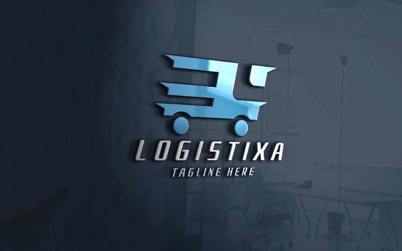 transport delivery truck logo pro template original