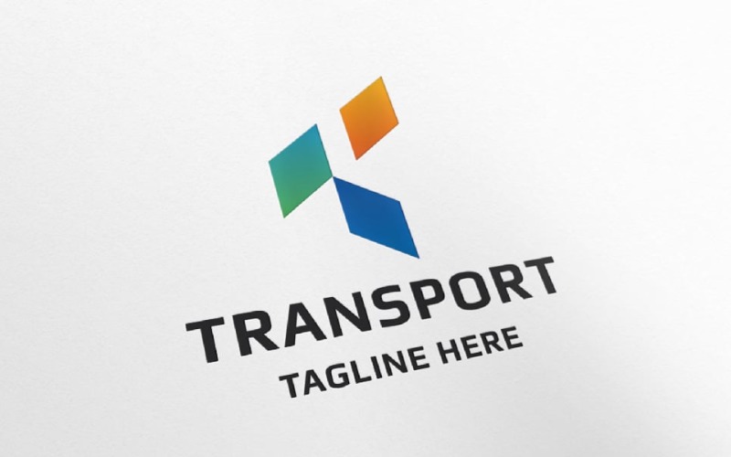 transport letter t logo template original