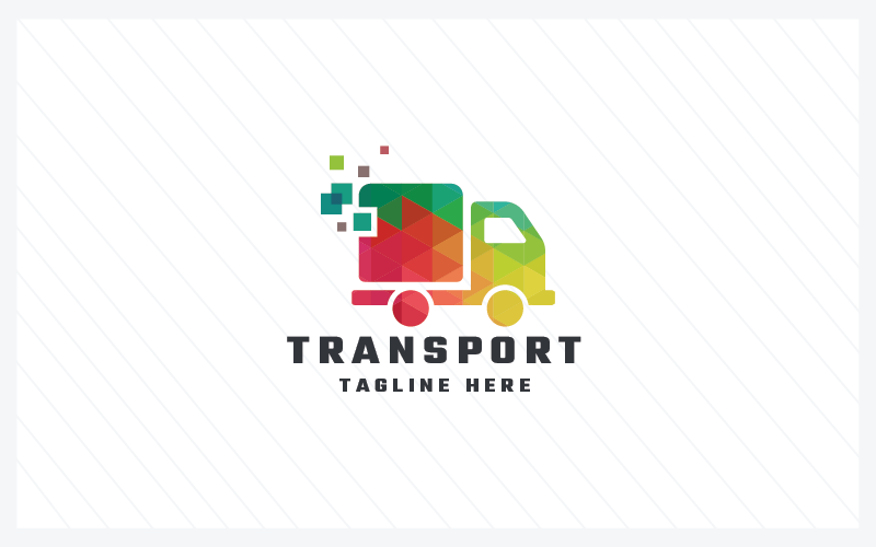 transport pro logo template original