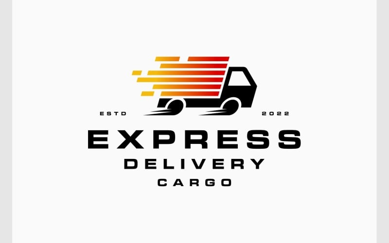 transportation express cargo logo original