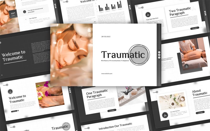 traumatic wellness multipurpose powerpoint presentation template original