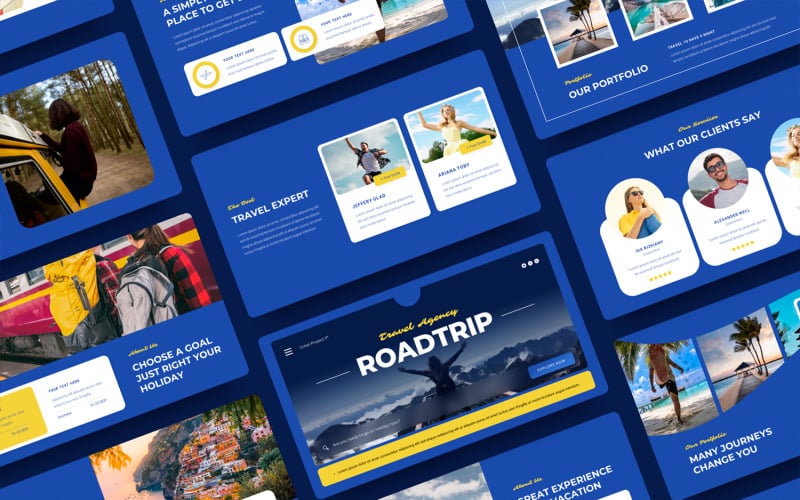 travel agency powerpoint template original