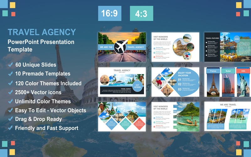 travel amp agency powerpoint presentation template original