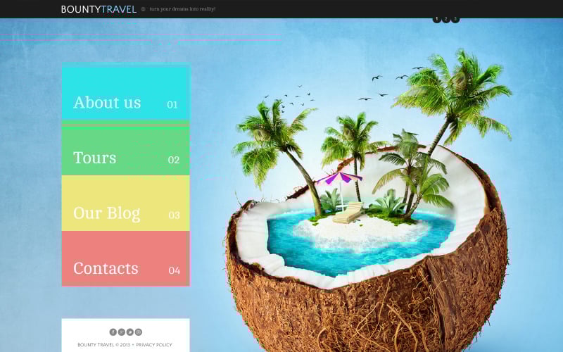travel company joomla template original