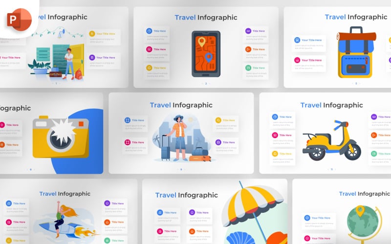 travel powerpoint infographic template original