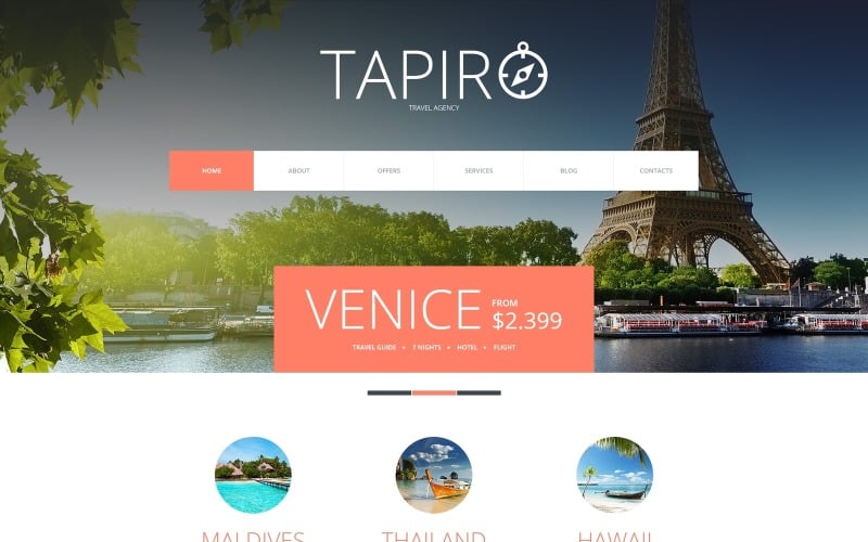 travel website joomla template original