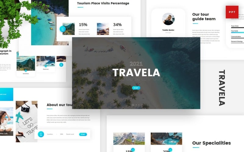 travela travel tourism powerpoint original