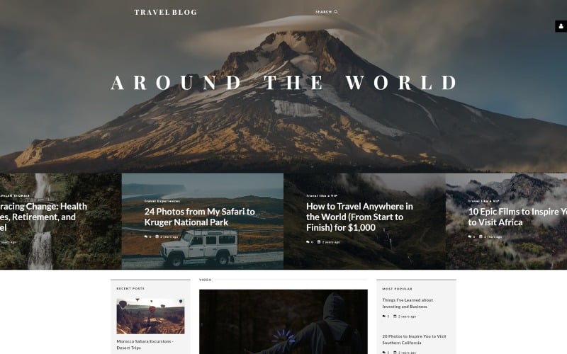 travelblog travel guide joomla template original