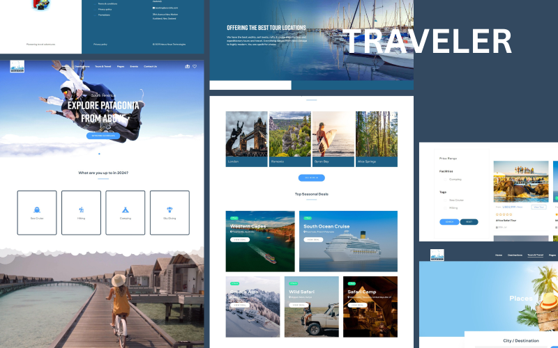 traveler tours and travel joomla template original