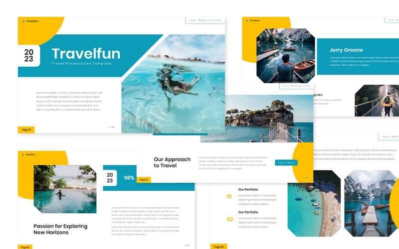 travelfun travel powerpoint template original