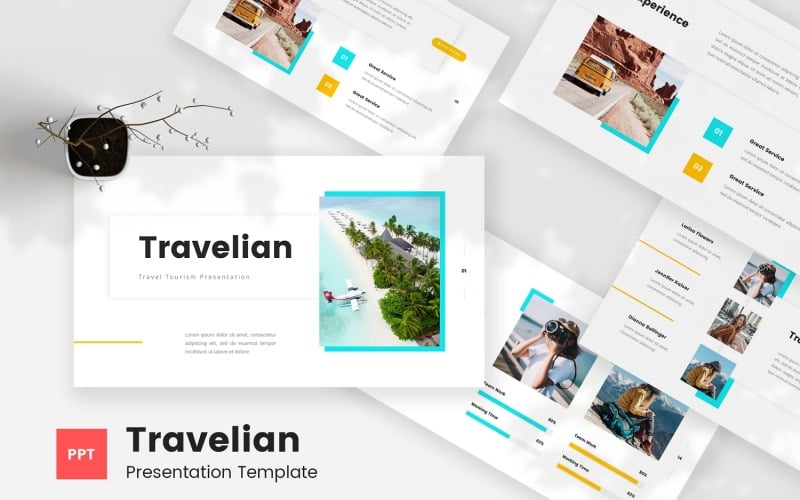 travelian travel tourism powerpoint template original
