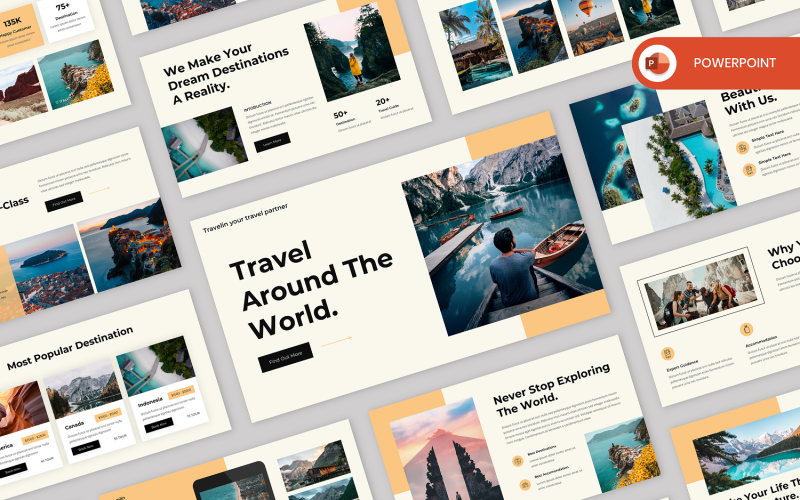 travelin travel and tourism powerpoint template original