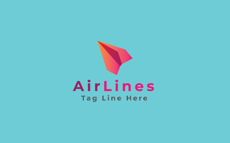 traveling airlines logo template original