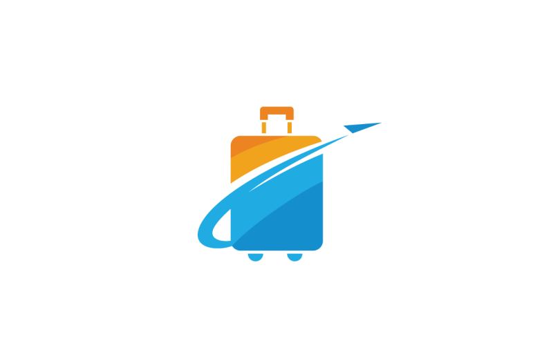 traveling vector logo design template original
