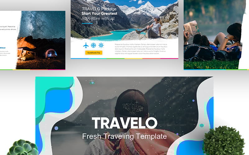 travelo fresh travel powerpoint template original
