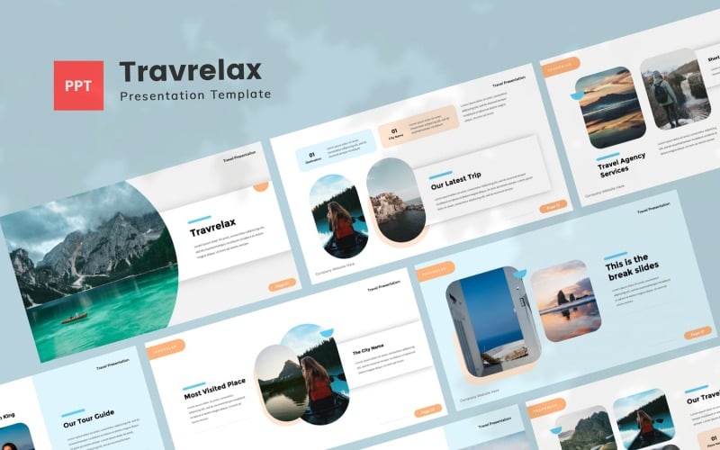 travrelax travel powerpoint template original
