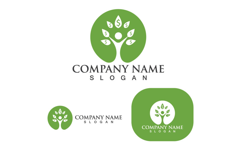 tree leaf green eco logo vector v original