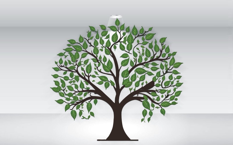tree of life colorful with leafs logo vector file original