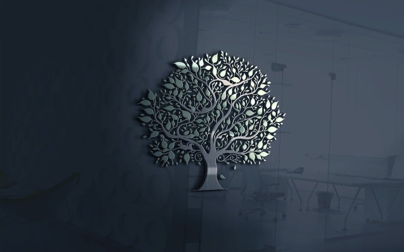 tree of life logo colorful with leafs vector file original