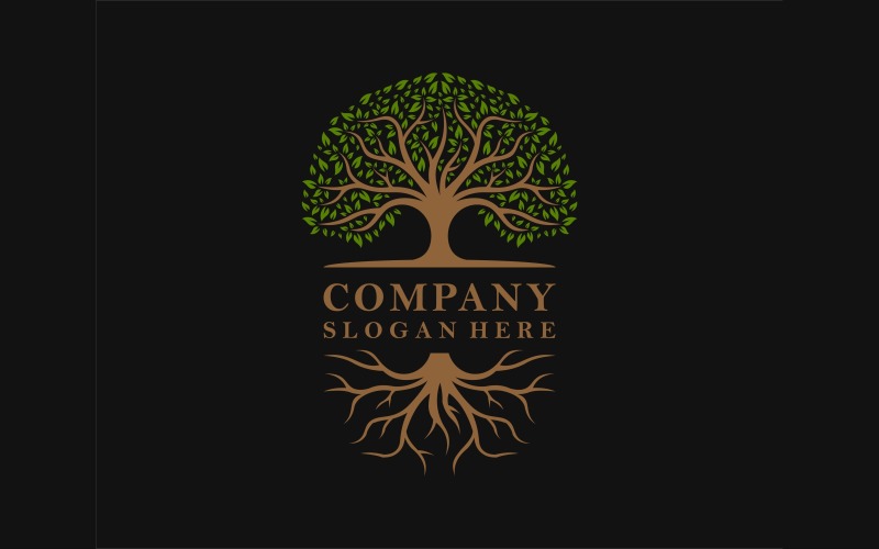 tree root logo illustration original