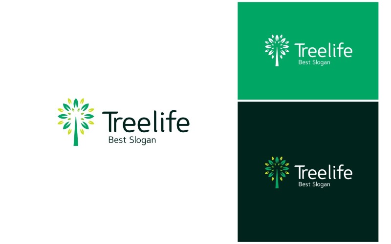 tree spring leaf simple logo original
