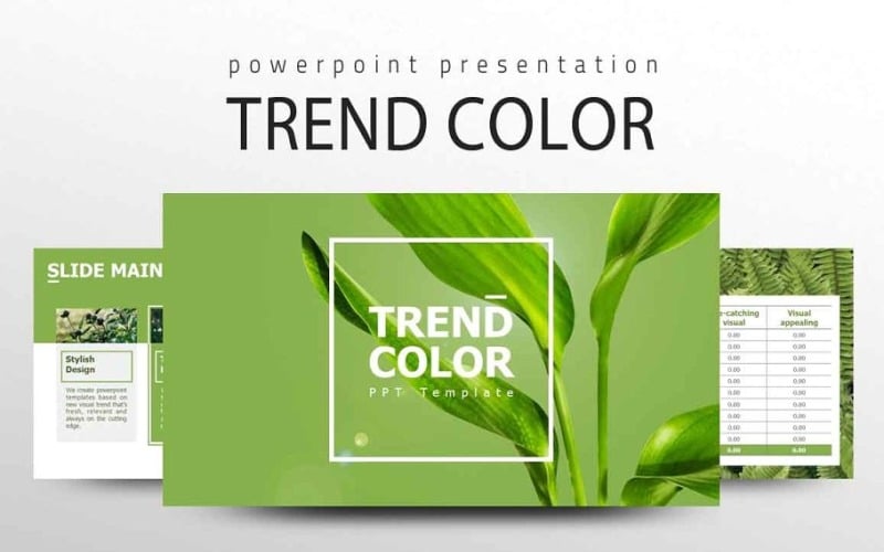 trend color powerpoint template original