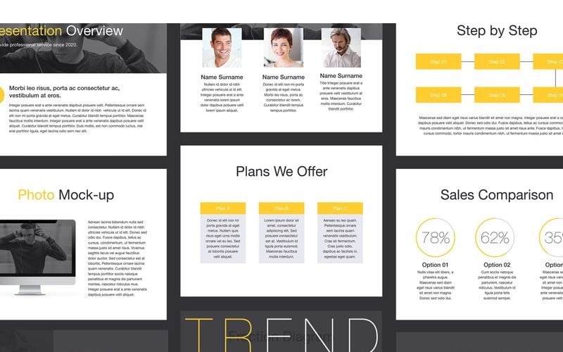 trend powerpoint template original